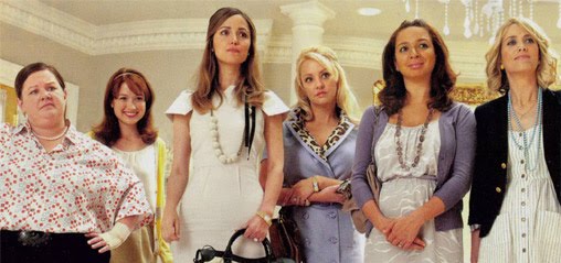 Kristen Wiig, Maya Rudolph, Melissa McCarthy in Bridesmaids